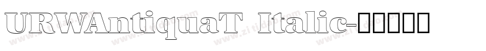 URWAntiquaT Italic字体转换